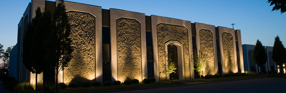 Commercial Landscape Lighting Transformations from Inspired by Glass in St. Louis, Missouri